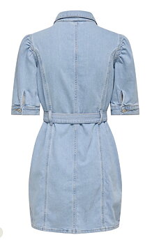 Only Vibbe SS Belt Dress Light Blue Denim