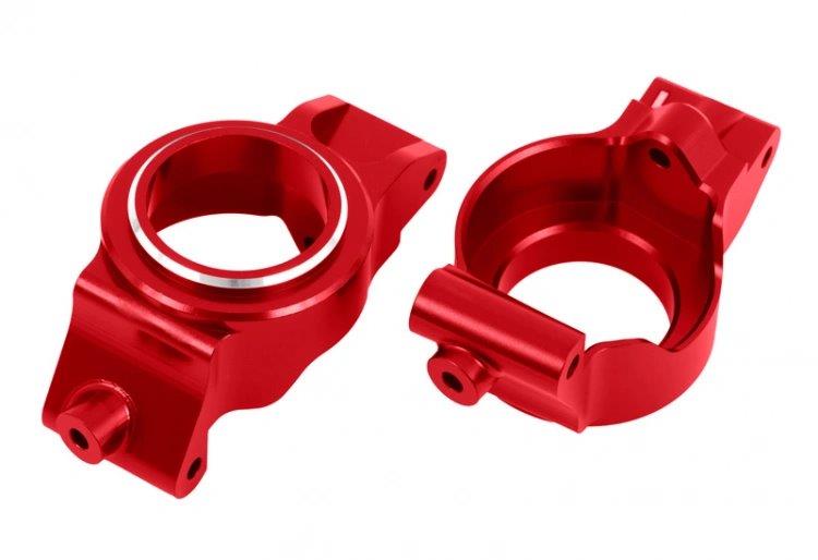 Traxxas Styrspindelhållare H+V (Par) Alu Röd X-Maxx, XRT