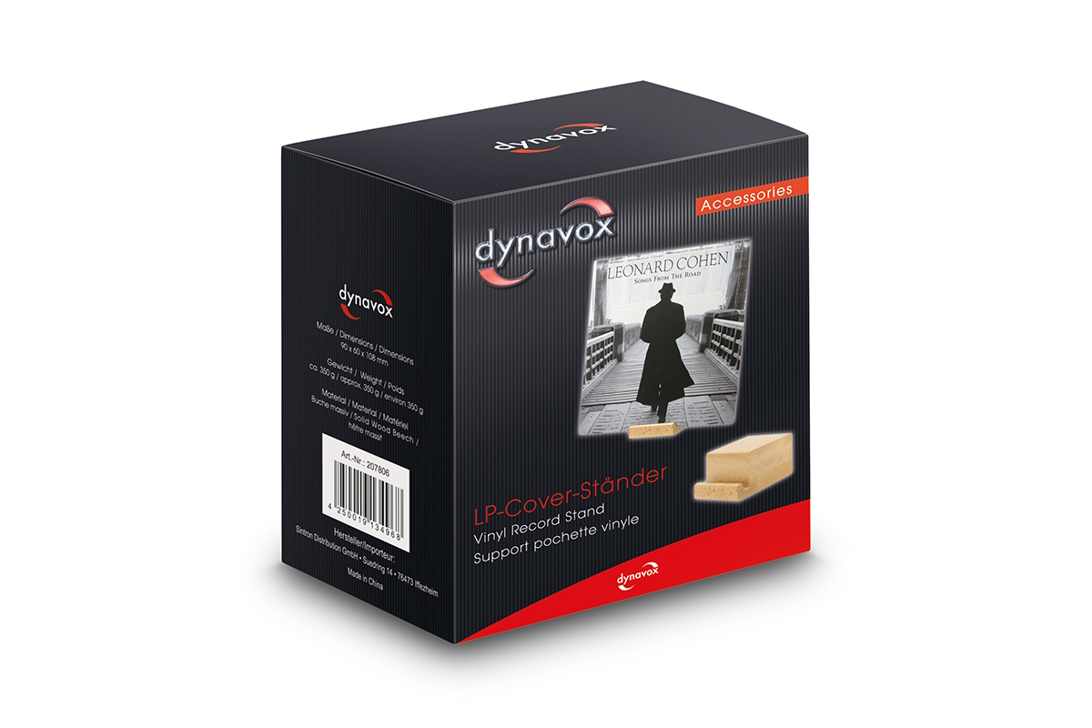 Dynavox skivomslagshållare i massiv bok - 3