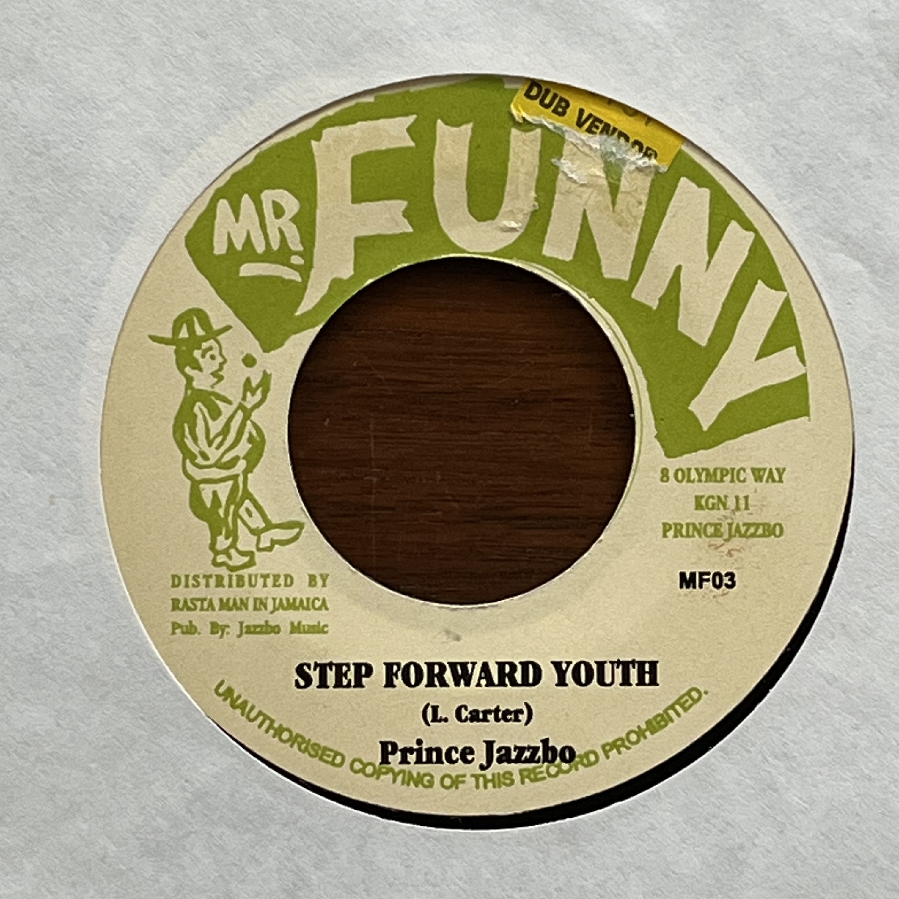 Prince Jazzbo – Step Forward Youth