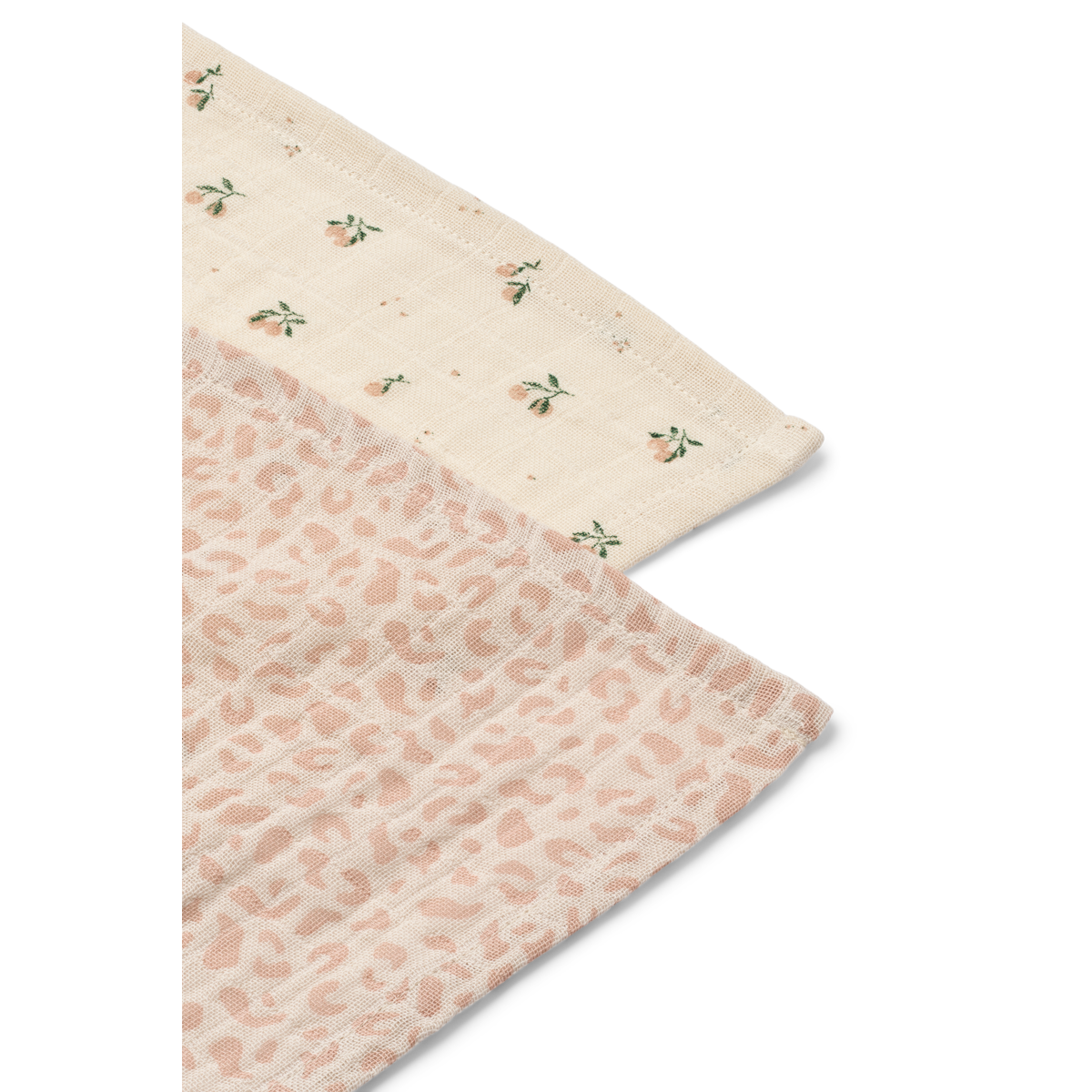 Lewis Muslin Cloth 2-Pack Mini leo Mini peach Mix - 2