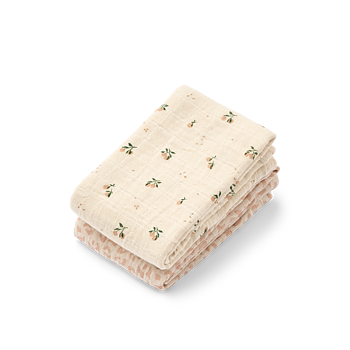 Lewis Muslin Cloth 2-Pack Mini leo Mini peach Mix