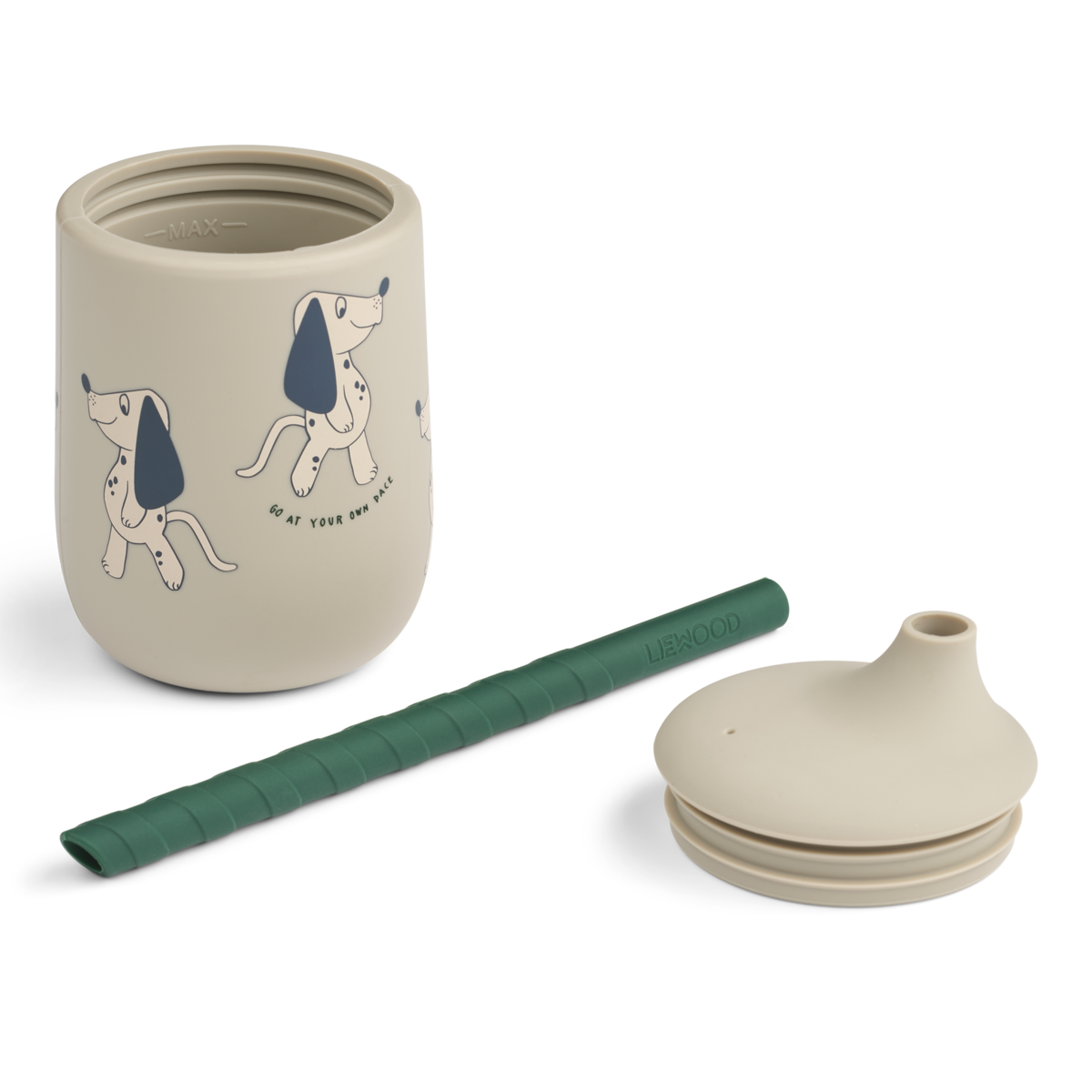 Ellis Printed Sippy Cup 230ml Dakota Dog Mist - 2