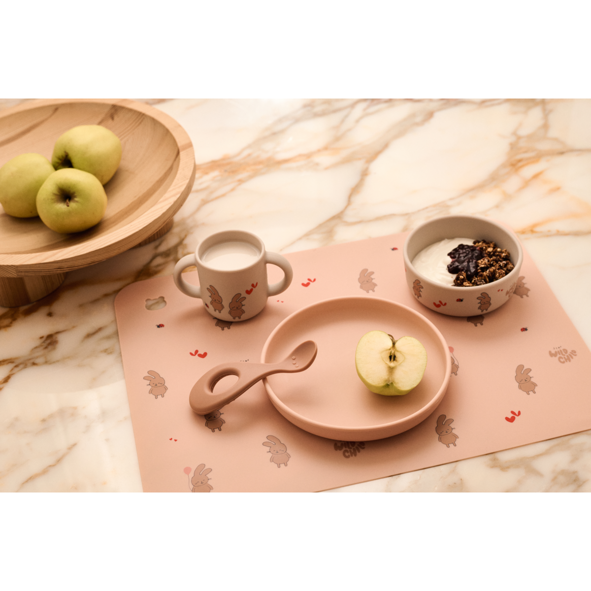 Vivi Printed Tableware Set Wild child Rosey - 3