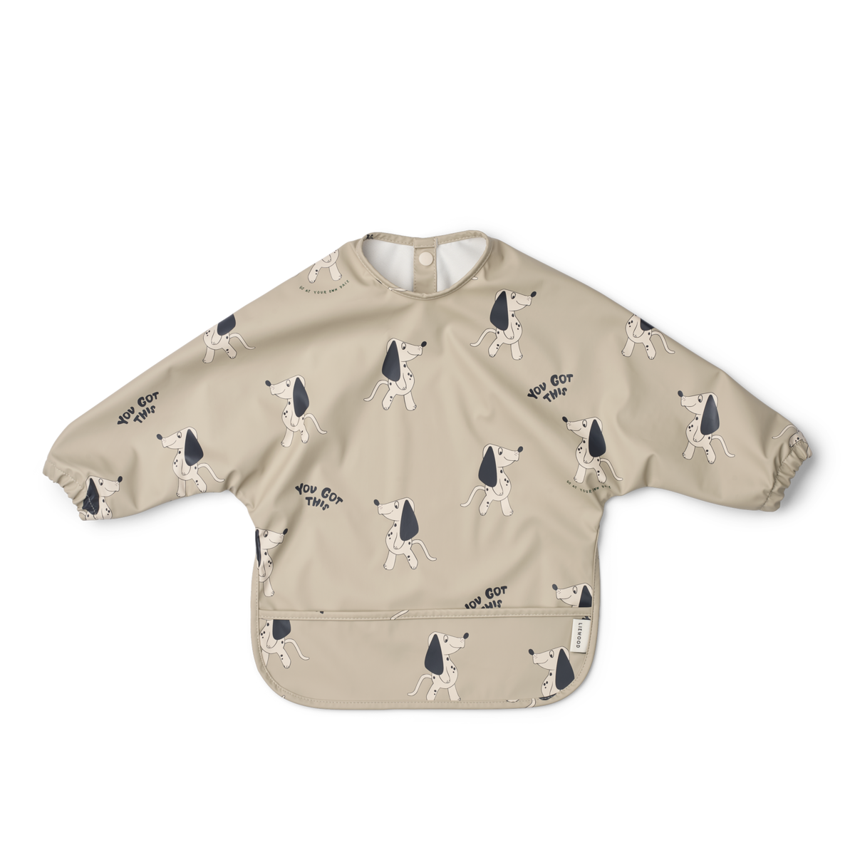 Merle Printed Cape Bib Dakota Dog / Mist