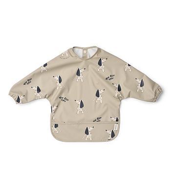 Merle Printed Cape Bib Dakota Dog / Mist
