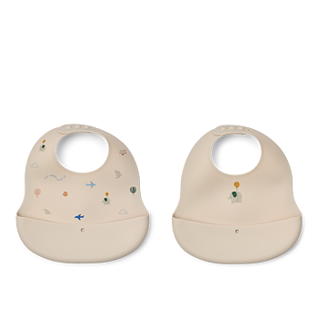 Ember Printed Bib 2-pack Flying Sandy