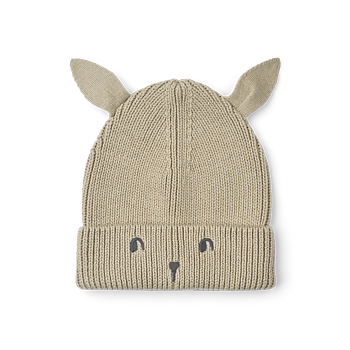 Gina Beanie w Rabbit Embroidery Mist