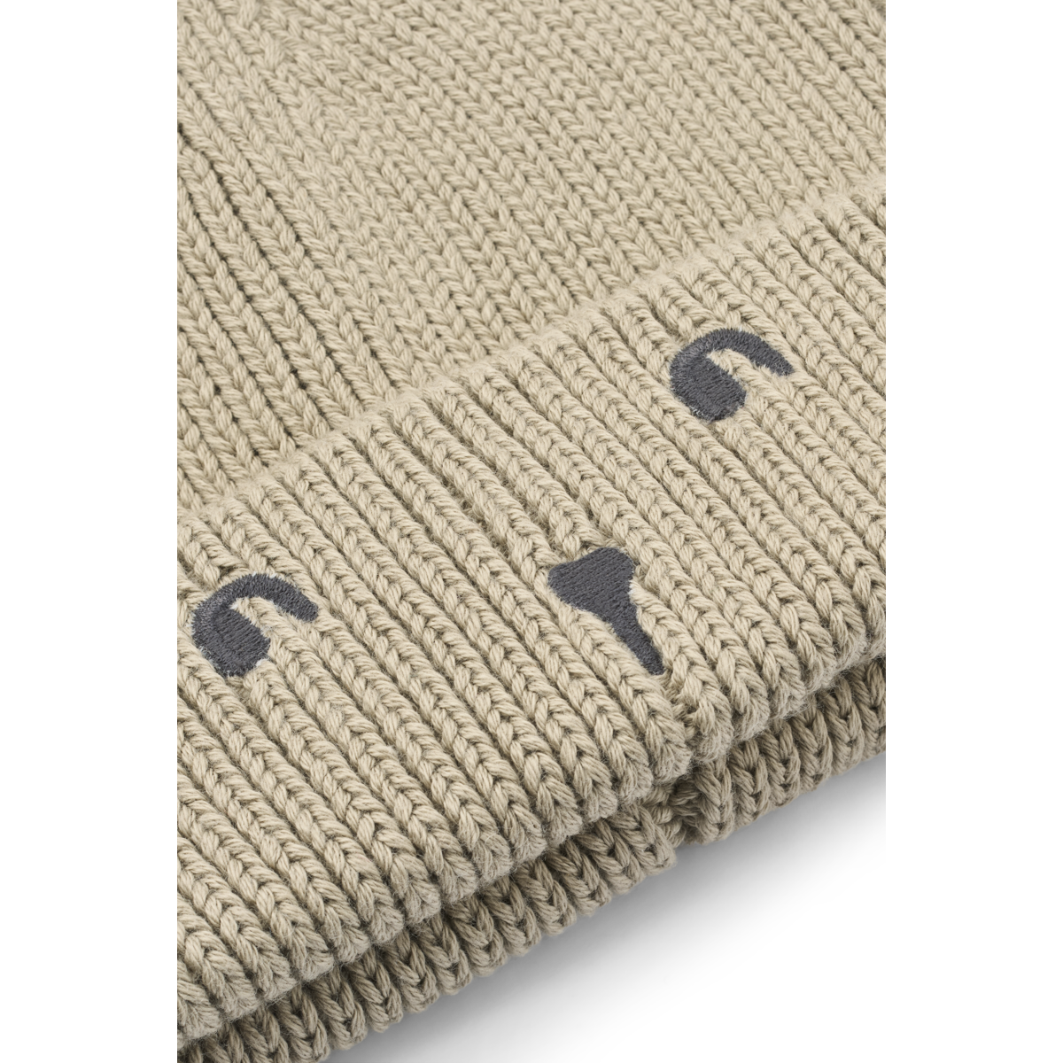 Gina Beanie w Rabbit Embroidery Mist - 3