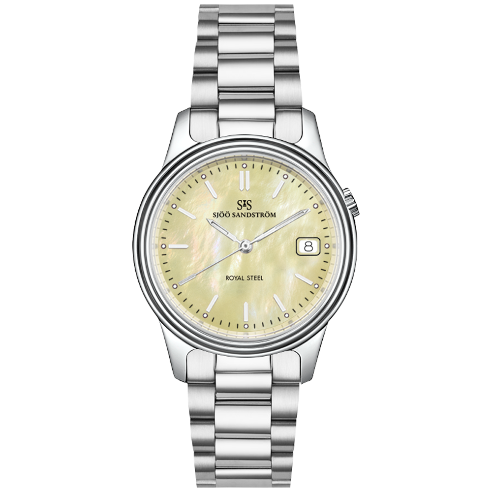 008409 Sjöö Sandström Royal Steel Classic 32 gul pärlemor