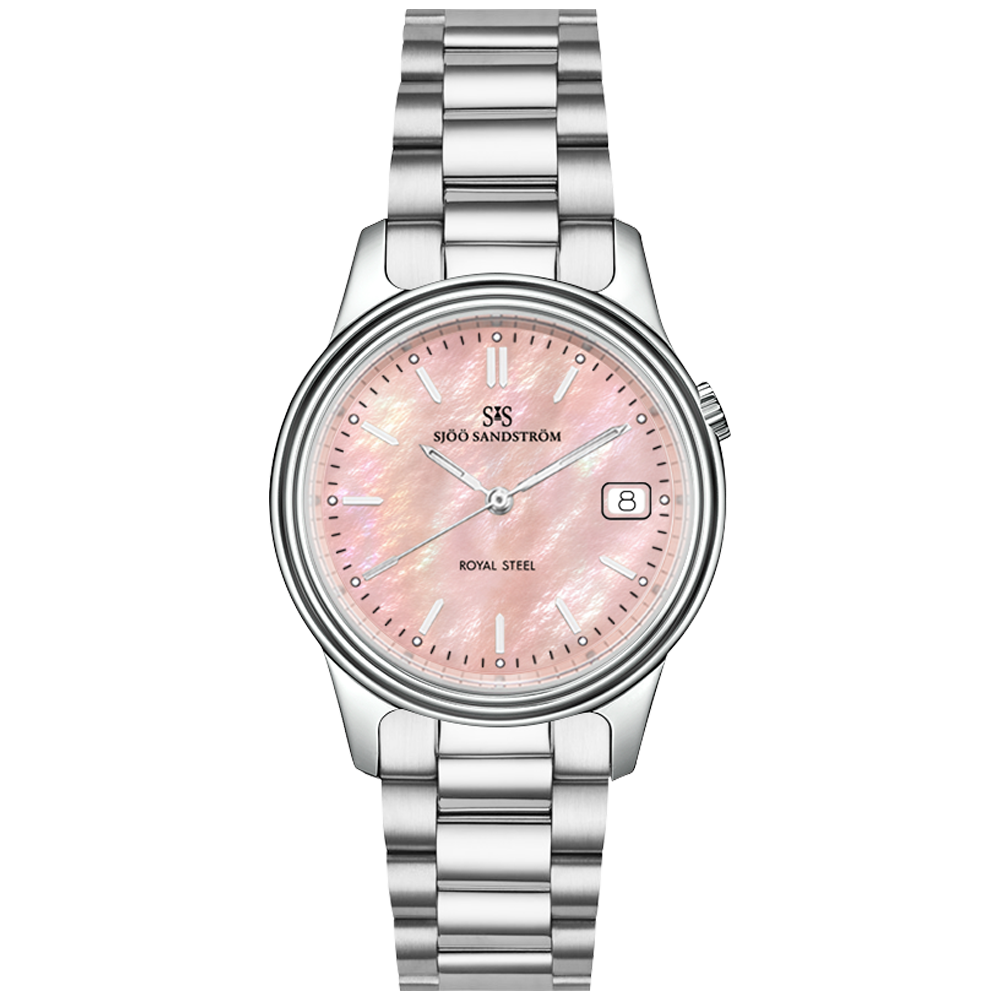 008423 Sjöö Sandström Royal Steel Classic 32 rosa pärlemor