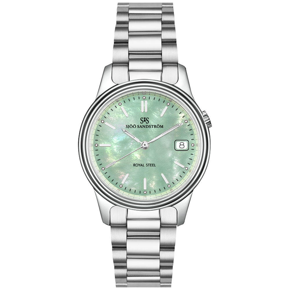 008386 Sjöö Sandström Royal Steel Classic 32 grön pärlemor