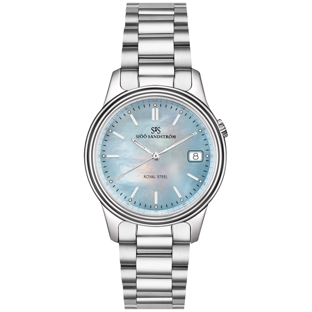 008362 Sjöö Sandström Royal Steel Classic 32 blå pärlemor