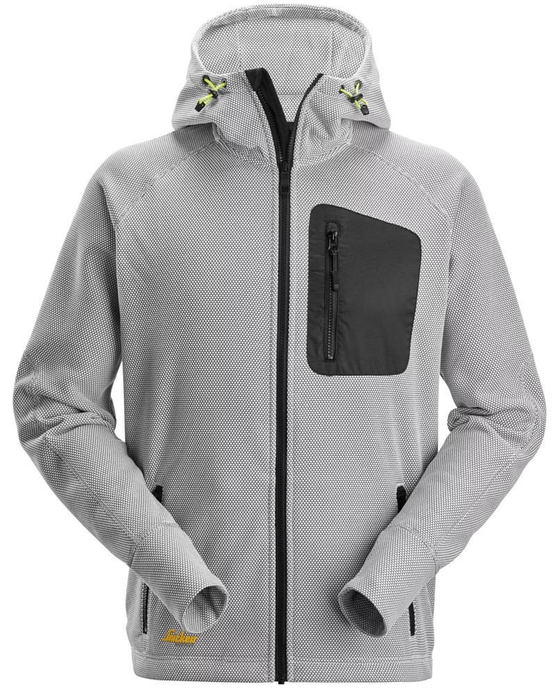 Snickers Workwear – FlexiWork, Huvtröja i fleece med hellång dragkedja - 5
