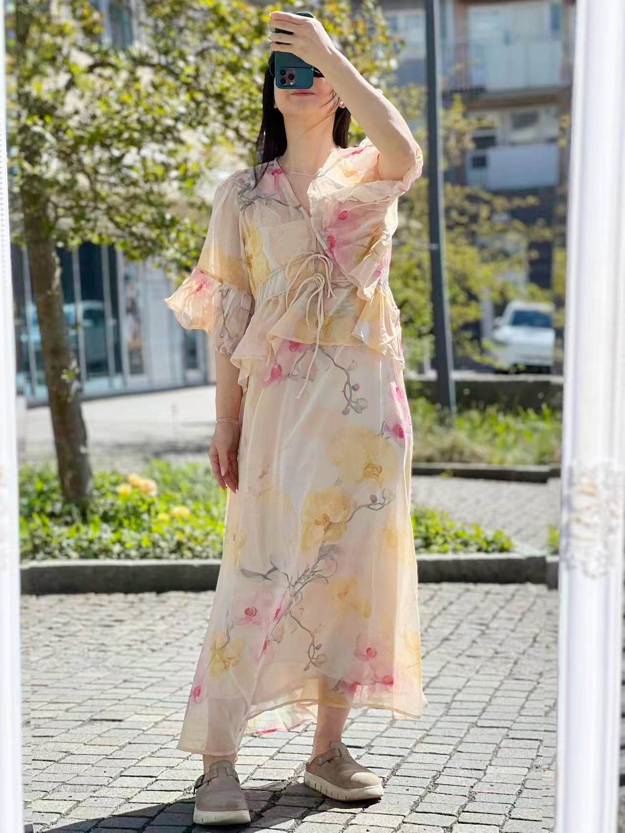 YAS Blomina 2/4 Ankledress