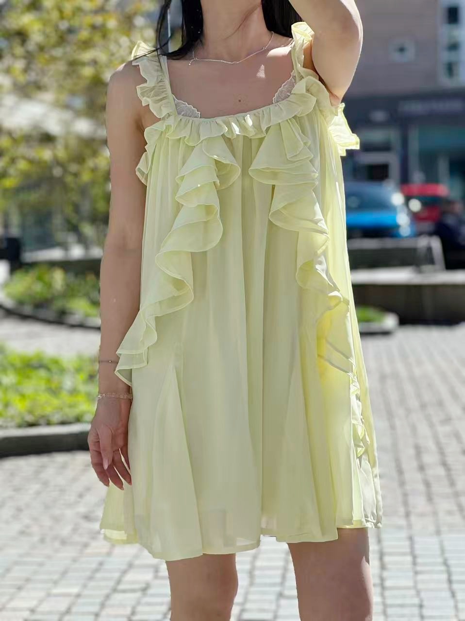 YAS Chiffa Strap Dress - 2