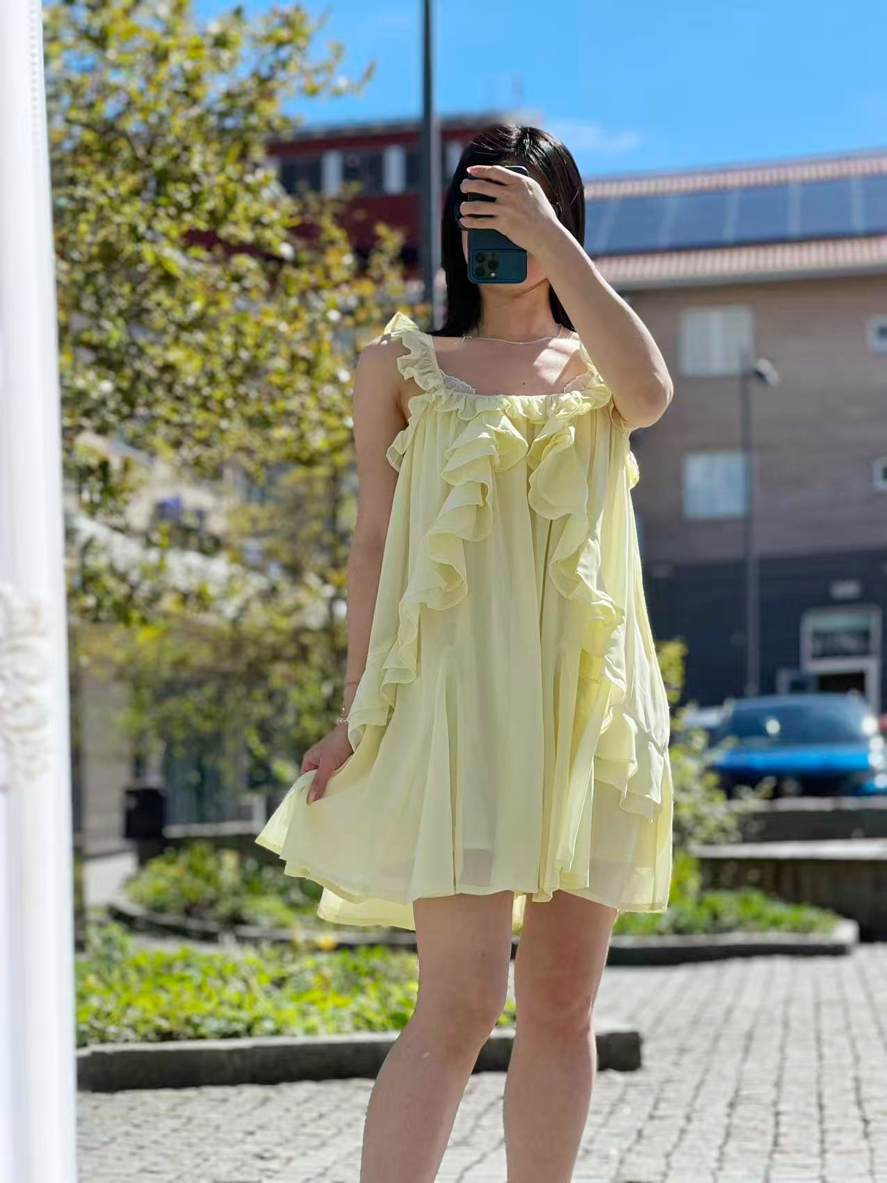 YAS Chiffa Strap Dress - 3