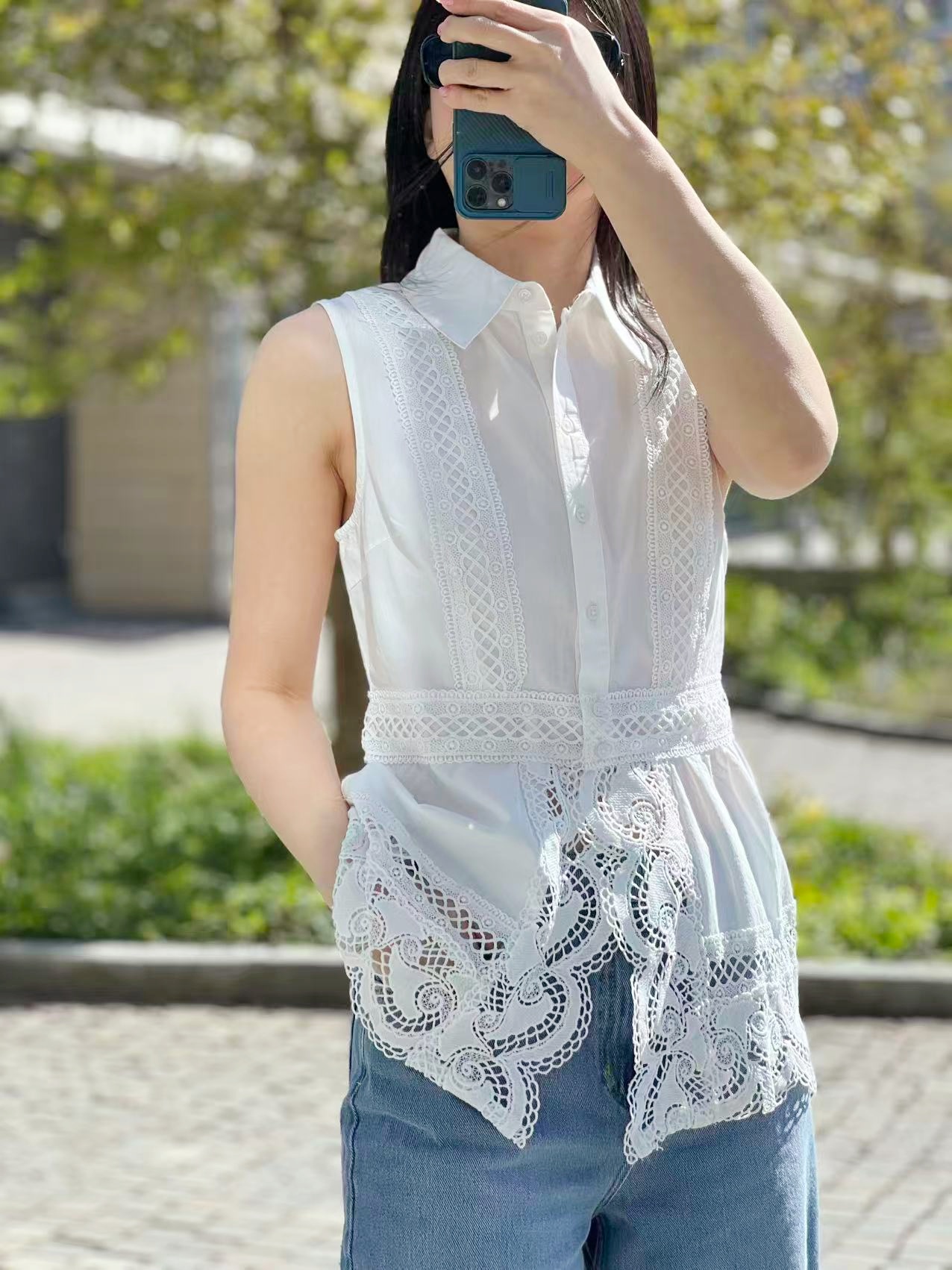 YAS Lana Sleeveless Shirt - 3