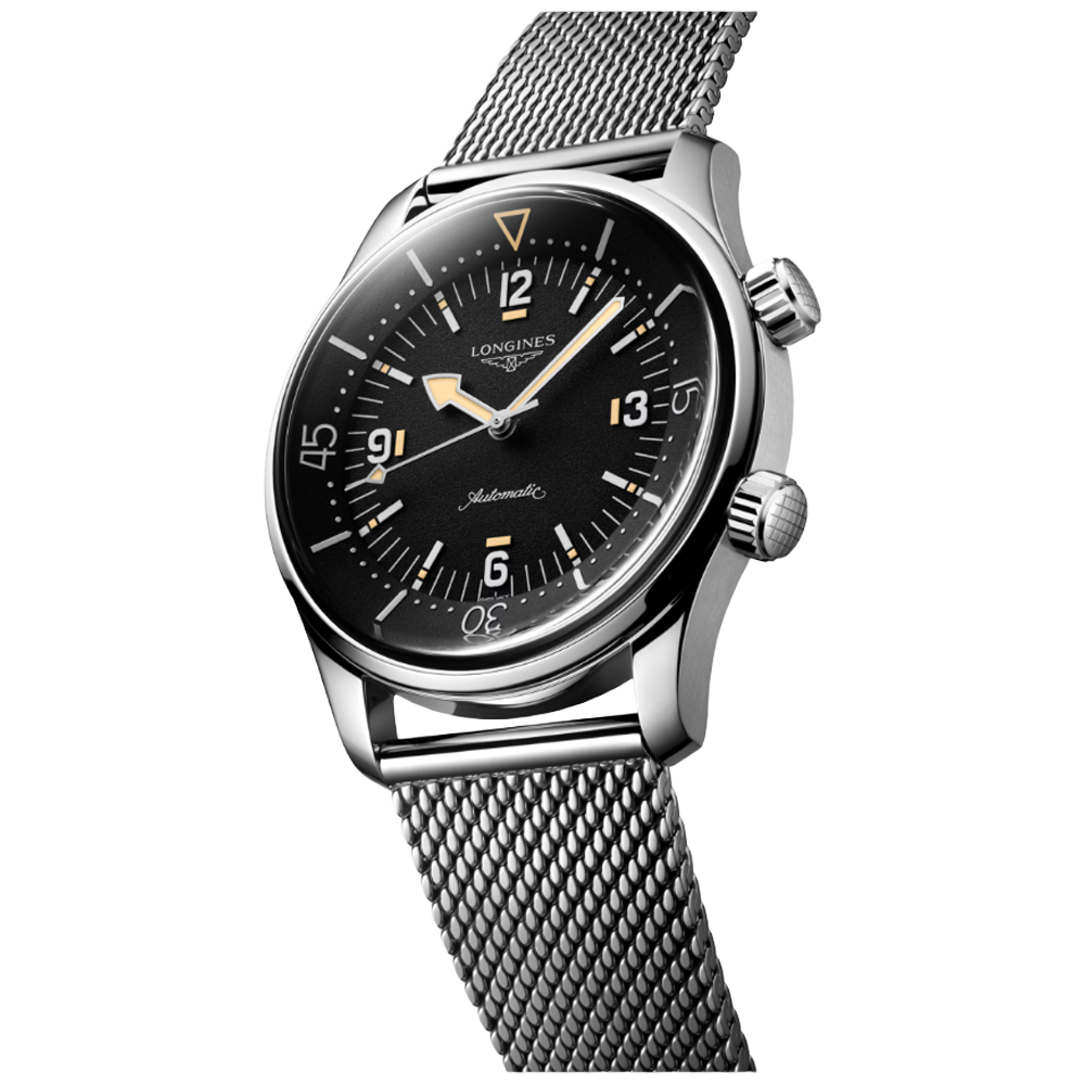 L3.795.4.59.9 Longines Legend Diver 59,  42 svart Sida