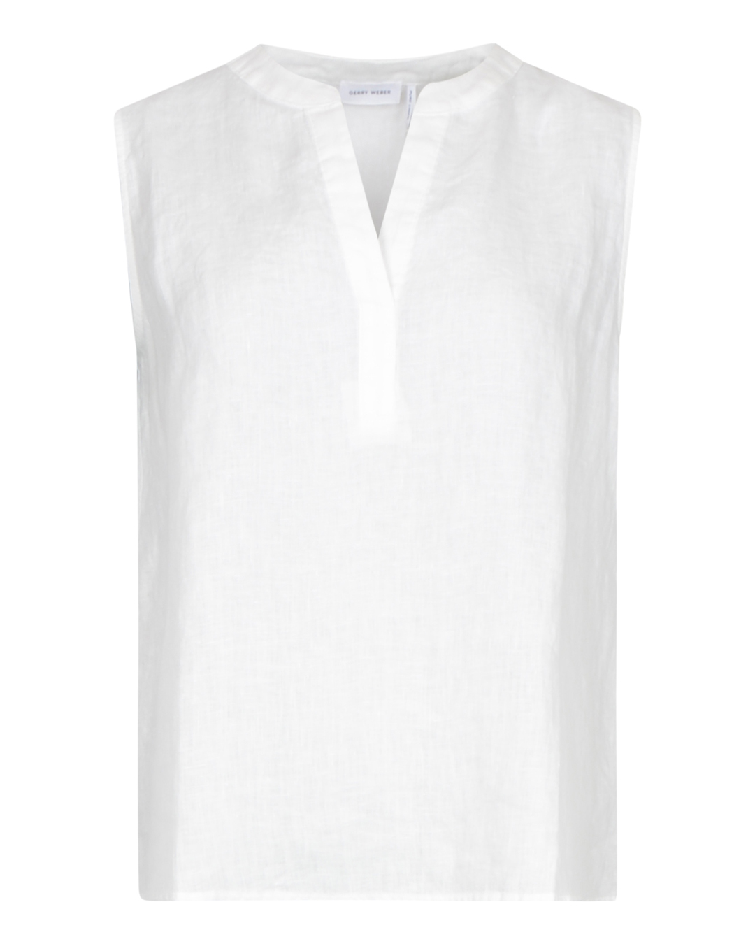 Linneblus utan ärm offwhite