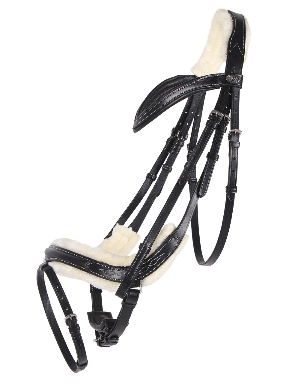 QHP anatomical bridle Ontario Extra Sensitive' (incl. reins), black - 3
