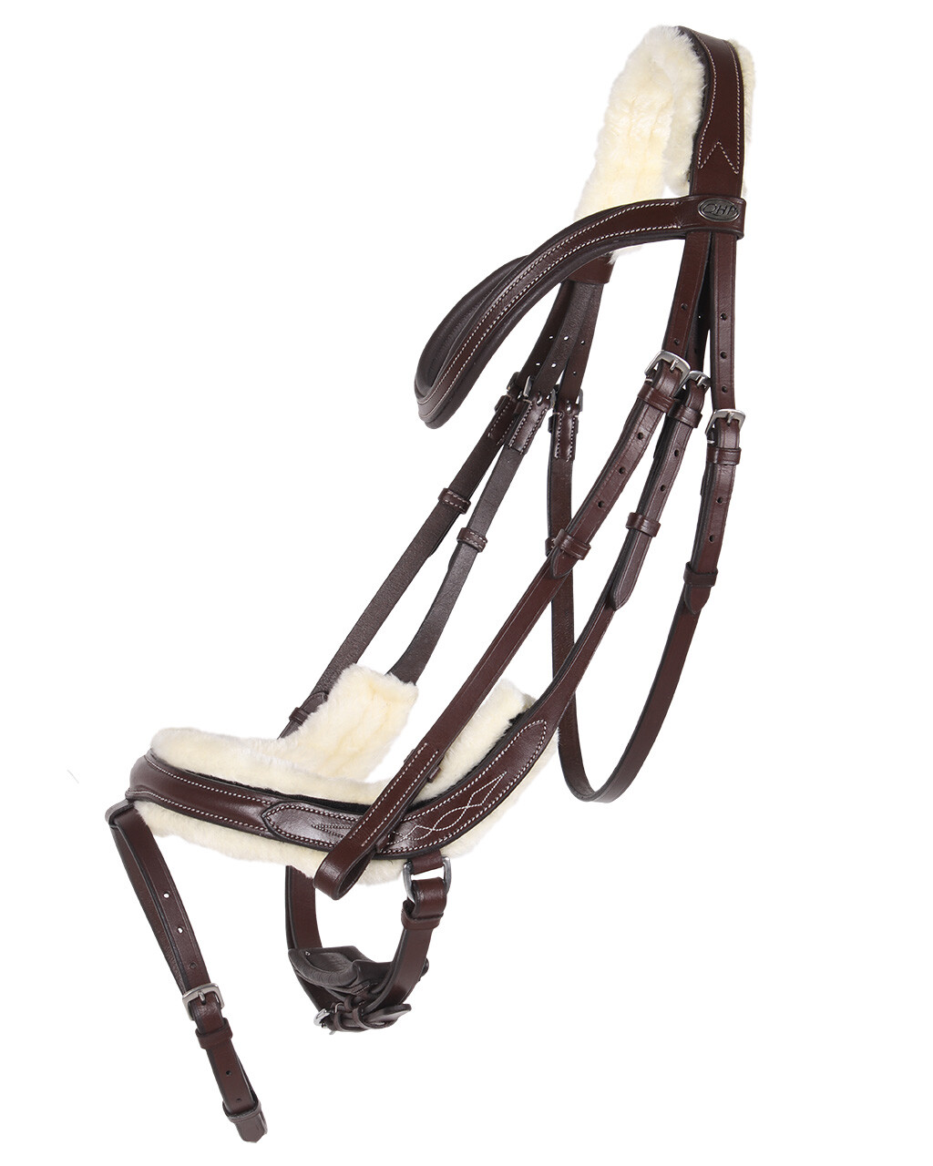 QHP anatomical bridle Ontario Extra Sensitive' (incl. reins), brown - 9