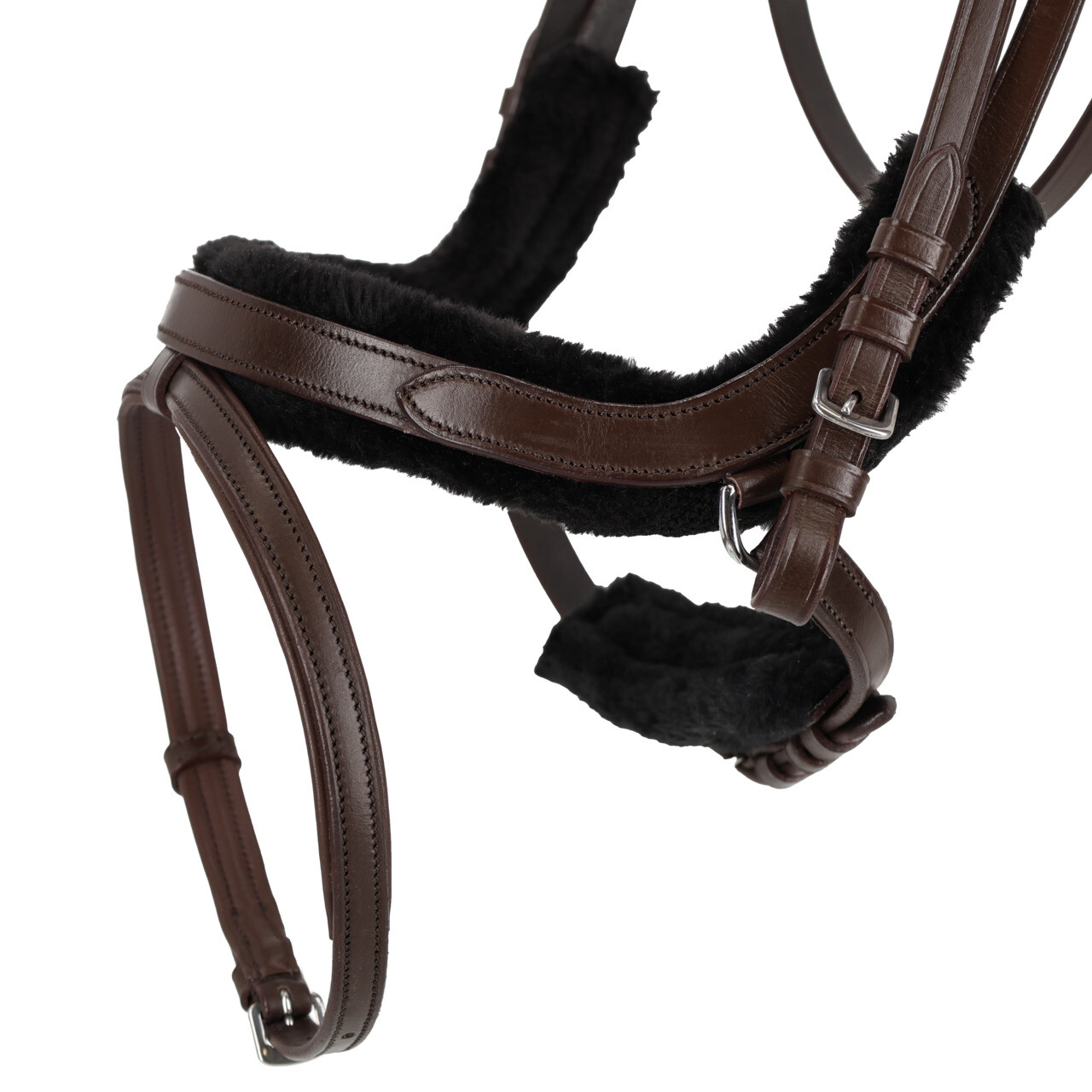 QHP anatomical bridle Sensisoft (incl. reins), brown - 2