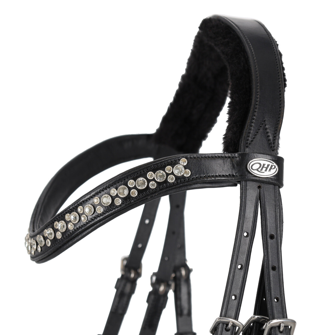 QHP anatomical bridle Sensisoft (incl. reins), black - 7