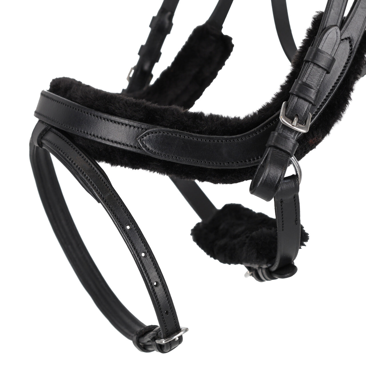 QHP anatomical bridle Sensisoft (incl. reins), black - 6