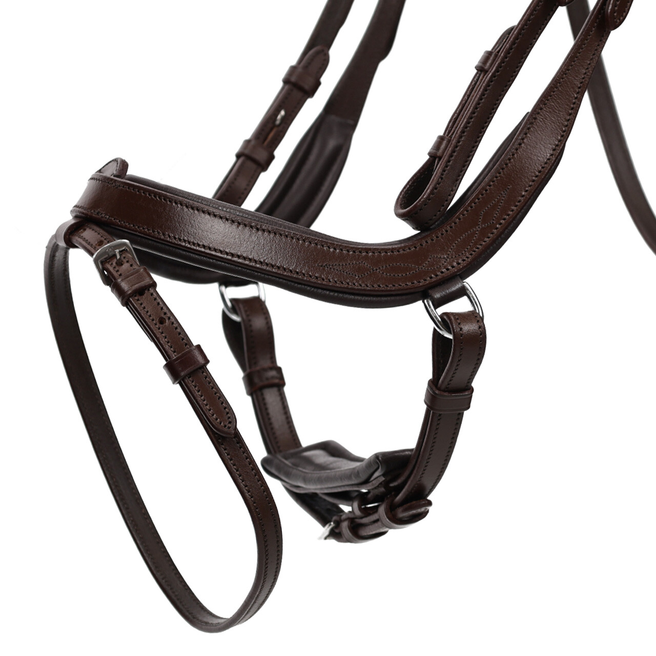 QHP anatomical bridle Salerno (incl. reins), brown - 2
