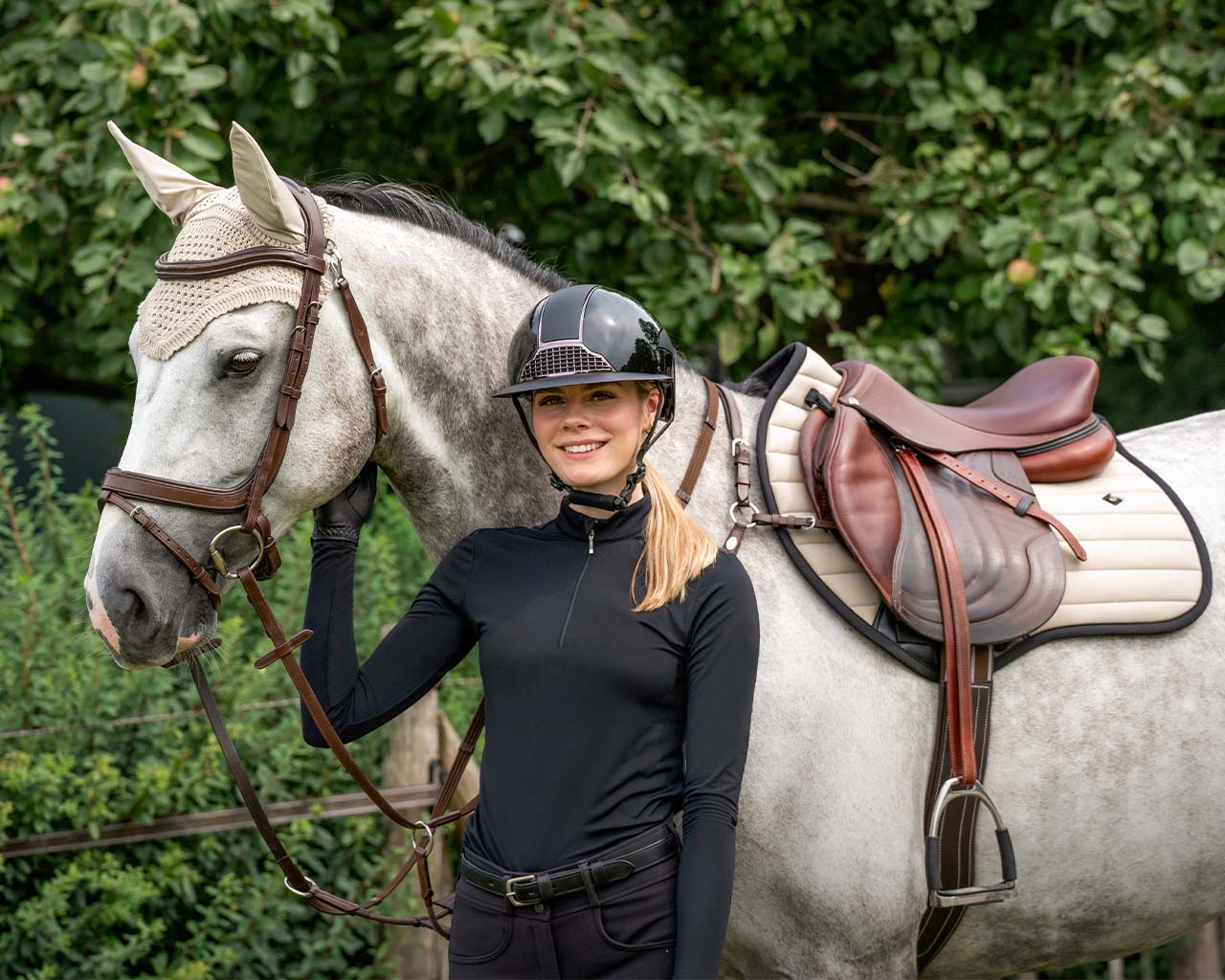 QHP anatomical bridle Salerno (incl. reins), brown - 3