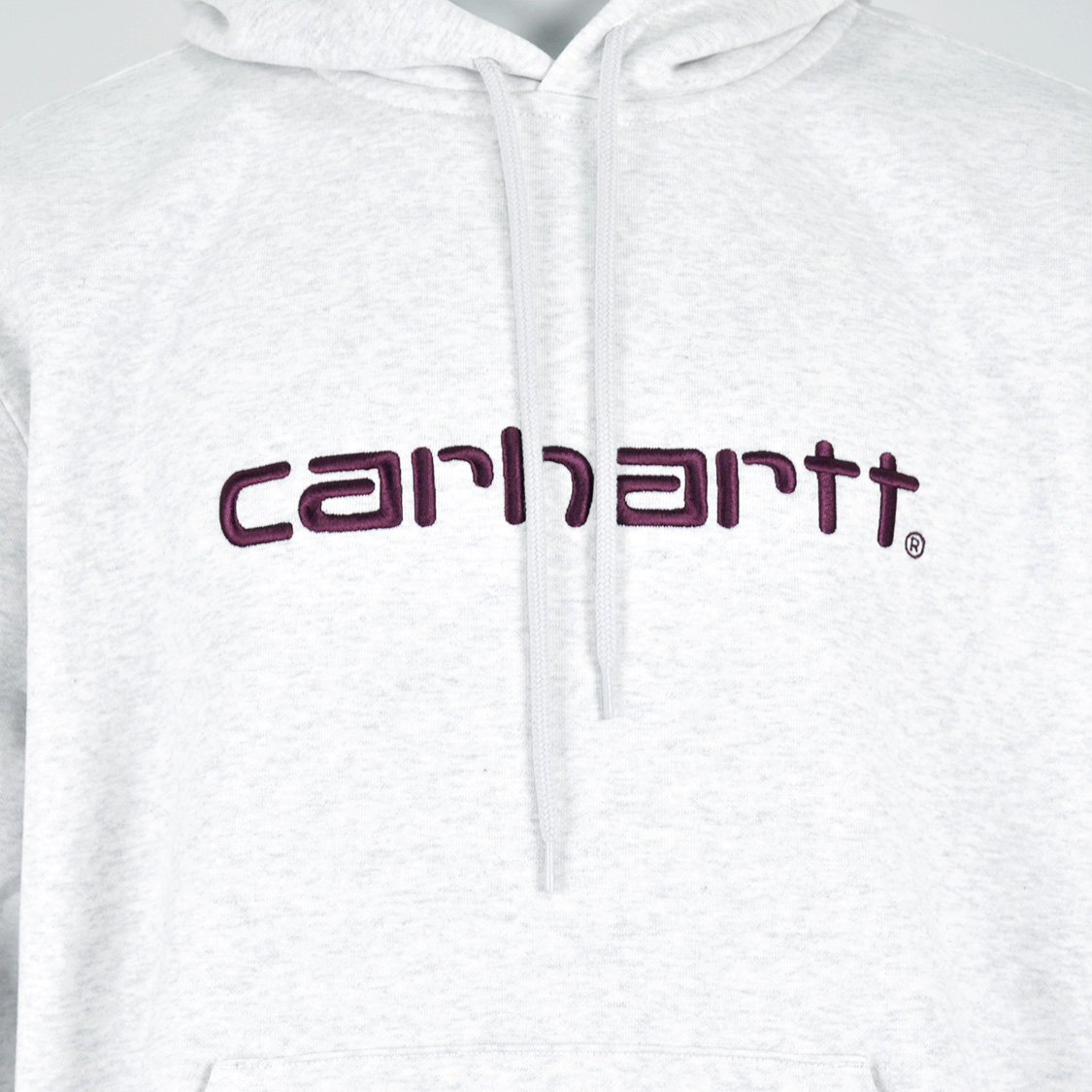 Carhartt WIP - Hooded Carhartt Sweatshirt Ash Heater / Cozy Purple - 2