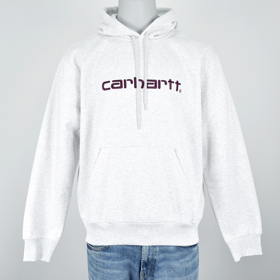 Carhartt WIP - Hooded Carhartt Sweatshirt Ash Heater / Cozy Purple