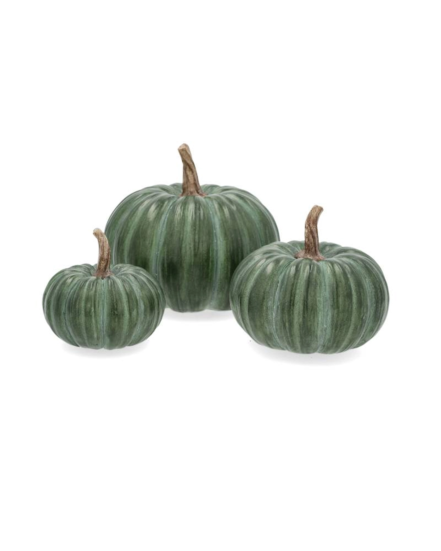 Dekoration Pumpa Trippel - Grön - 7