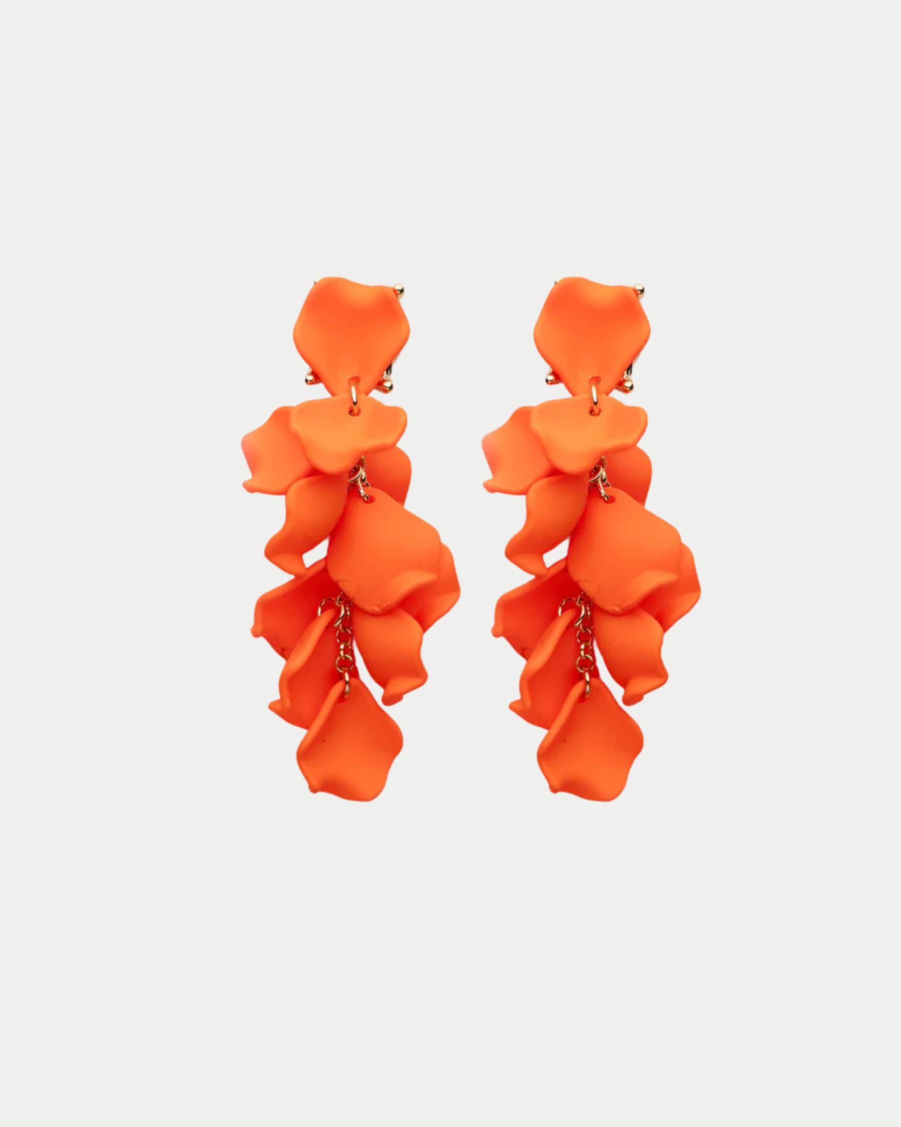 Leaf Earrings Mini Strong Orange