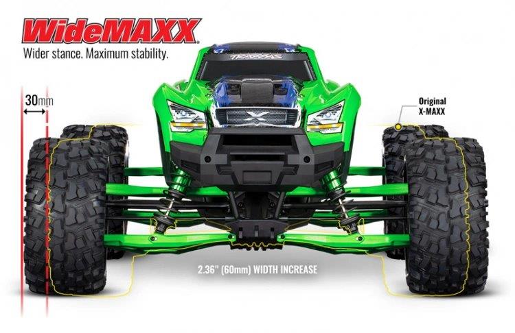 Traxxas Breddningssats (WideMaxx) Blå X-Maxx - 3