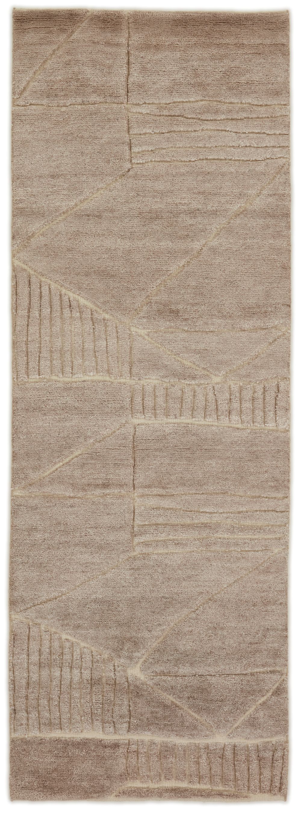 Landscape Fields Beige Gångmatta
