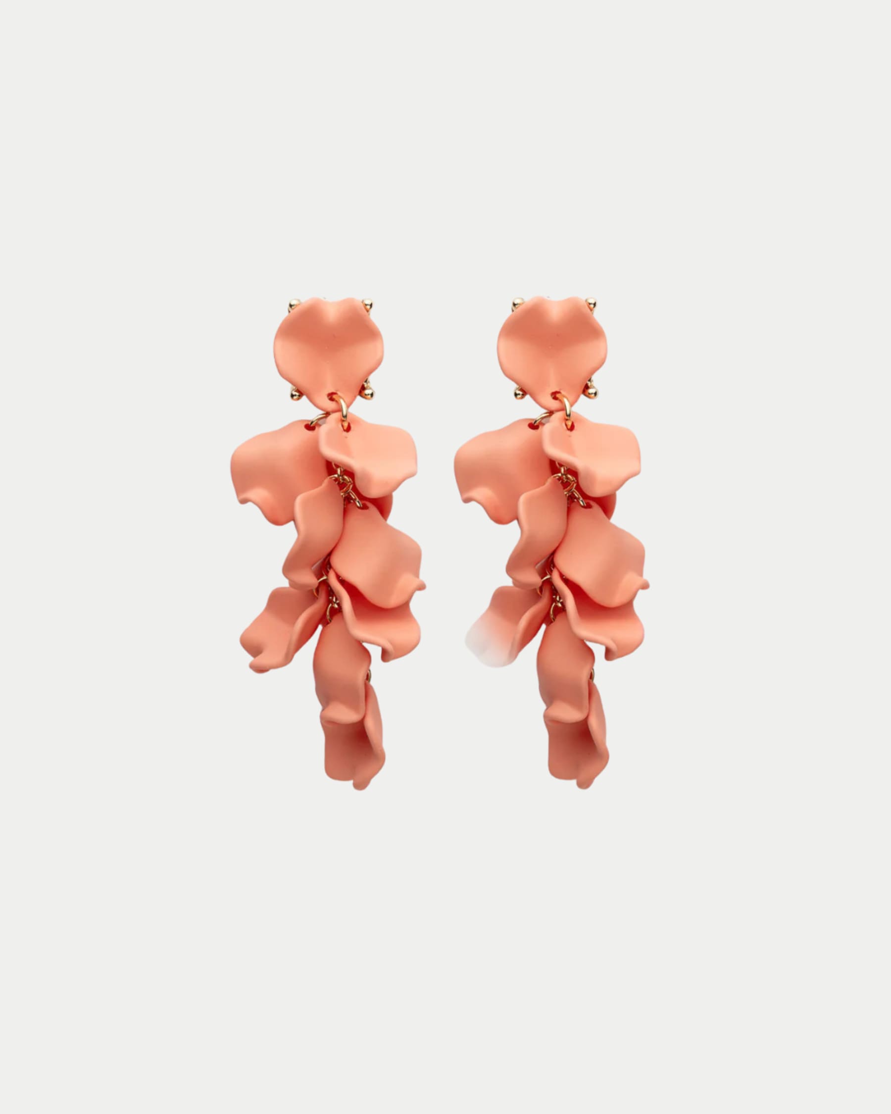 Leaf Earrings Mini Coral