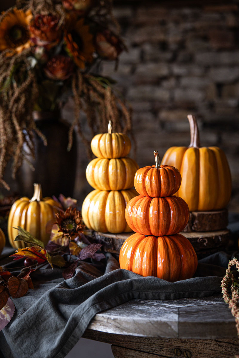 Decoration Pumpkin - Triple Shine - 16 cm - Orange - 3