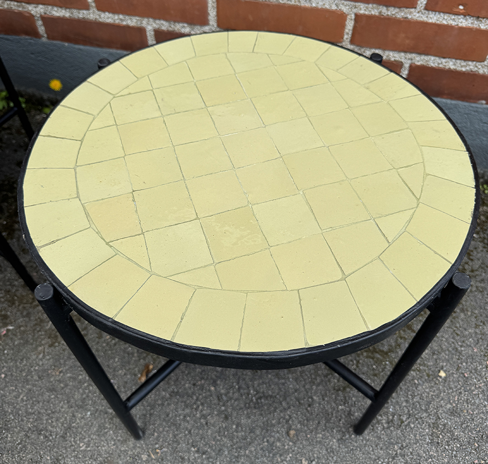 Mosaikbord  - creme 45cm