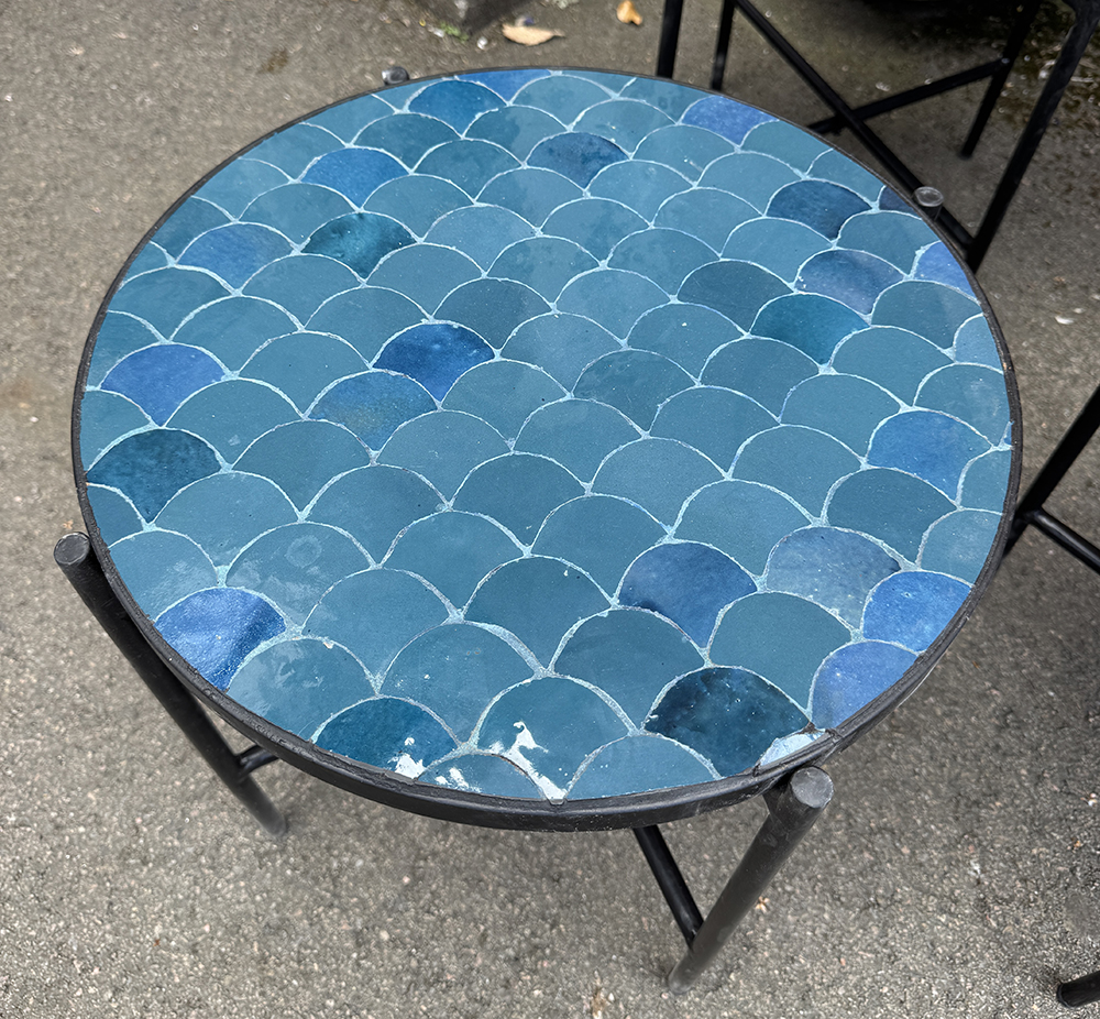 Mosaikbord  - Turkos 45cm
