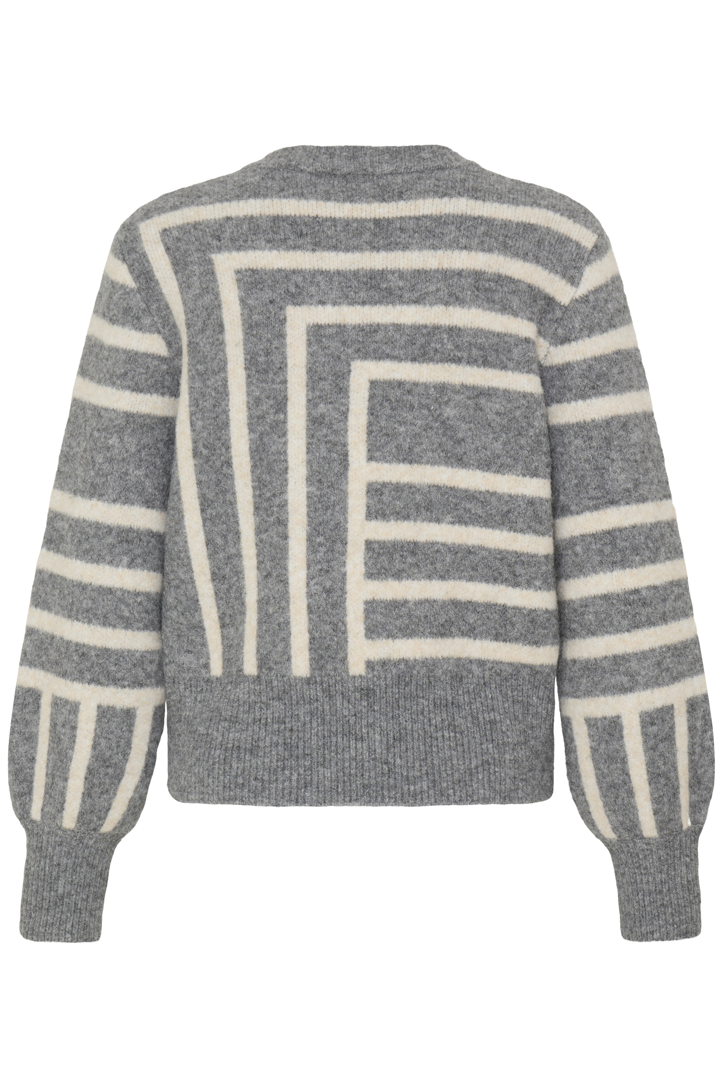BYOMEA JUMPER 6 MID GREY MEL.  ABSTRACT - 2