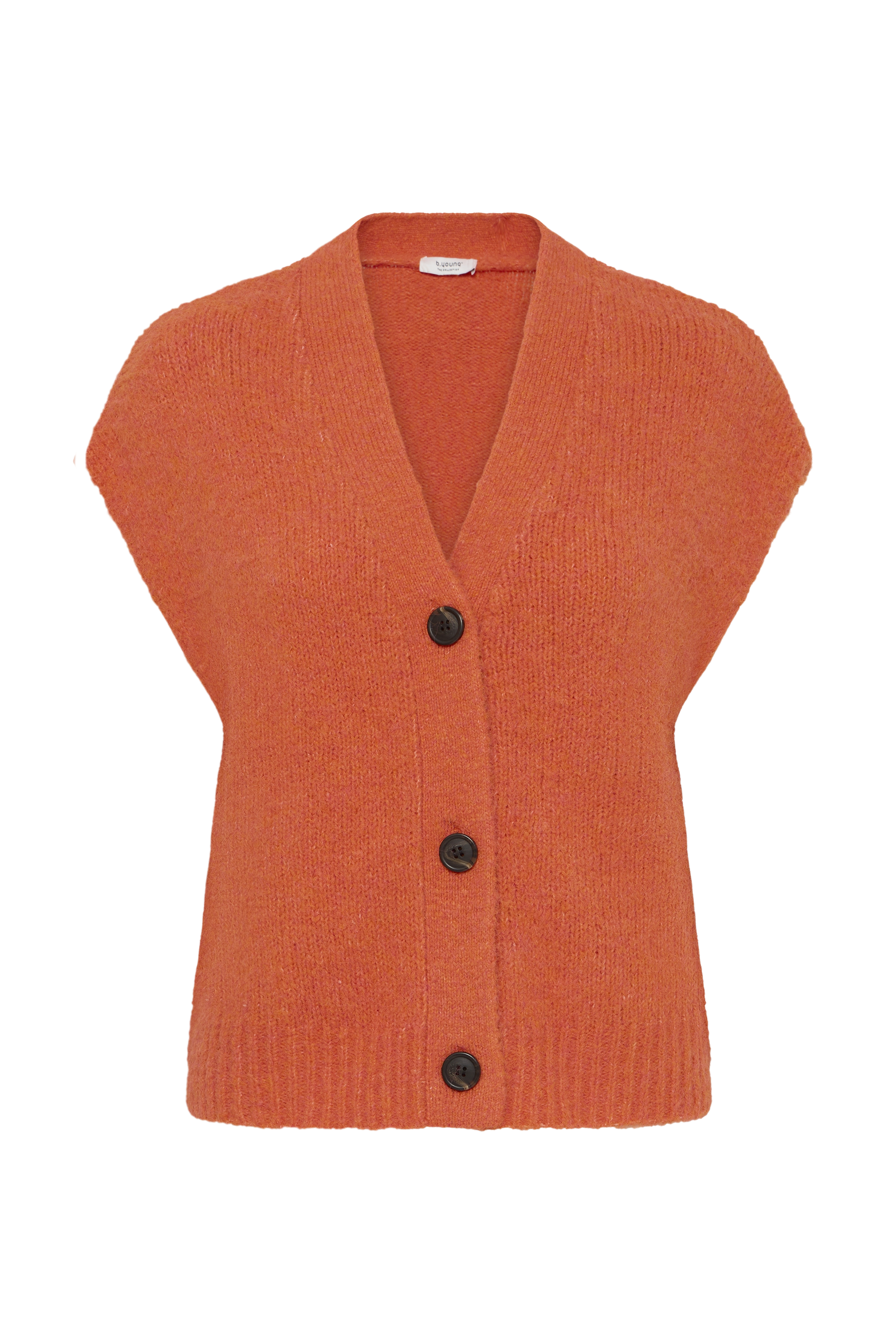 BYMILLERS BUTTON VEST Pureed Pumpkin Melange