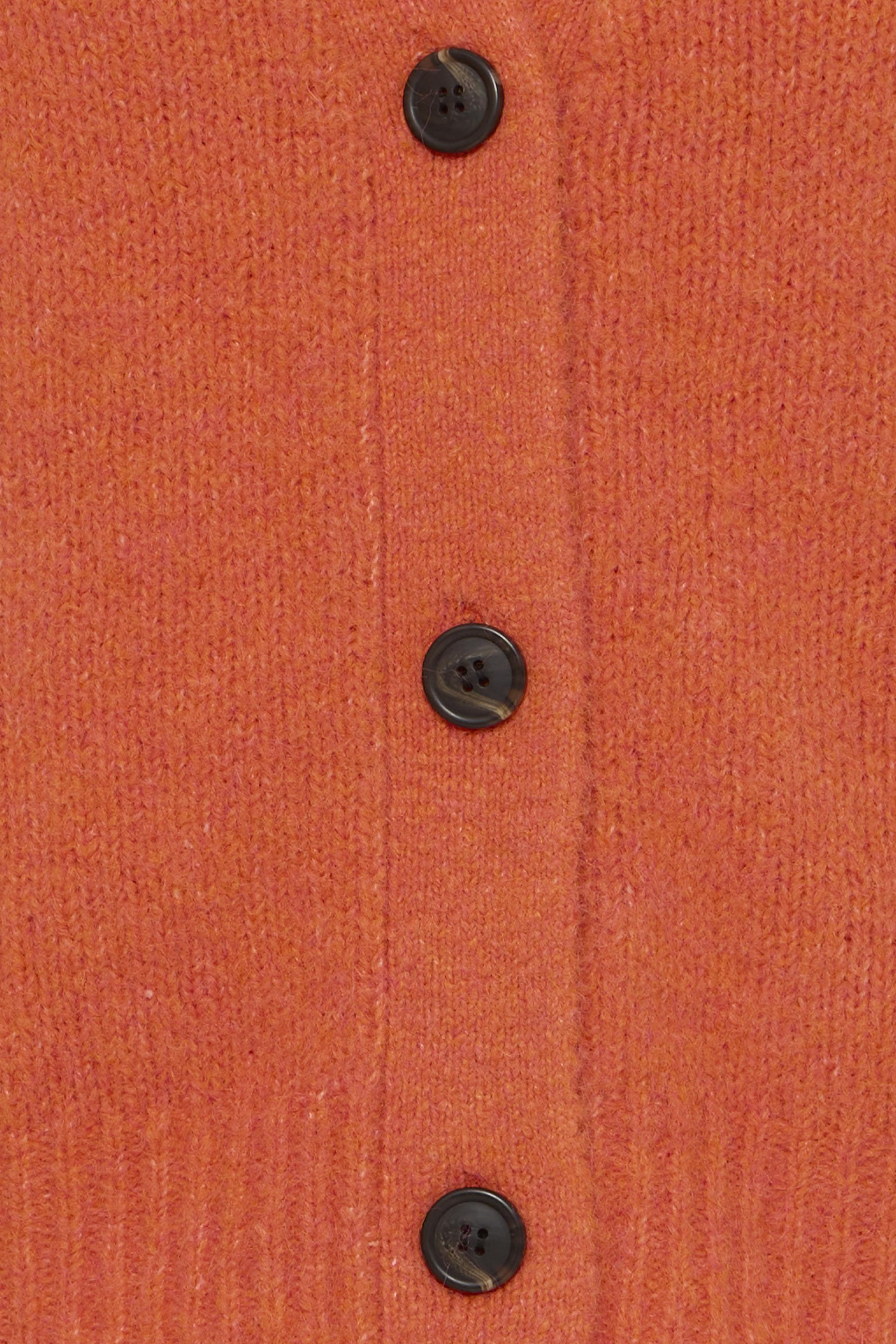 BYMILLERS BUTTON VEST Pureed Pumpkin Melange - 3
