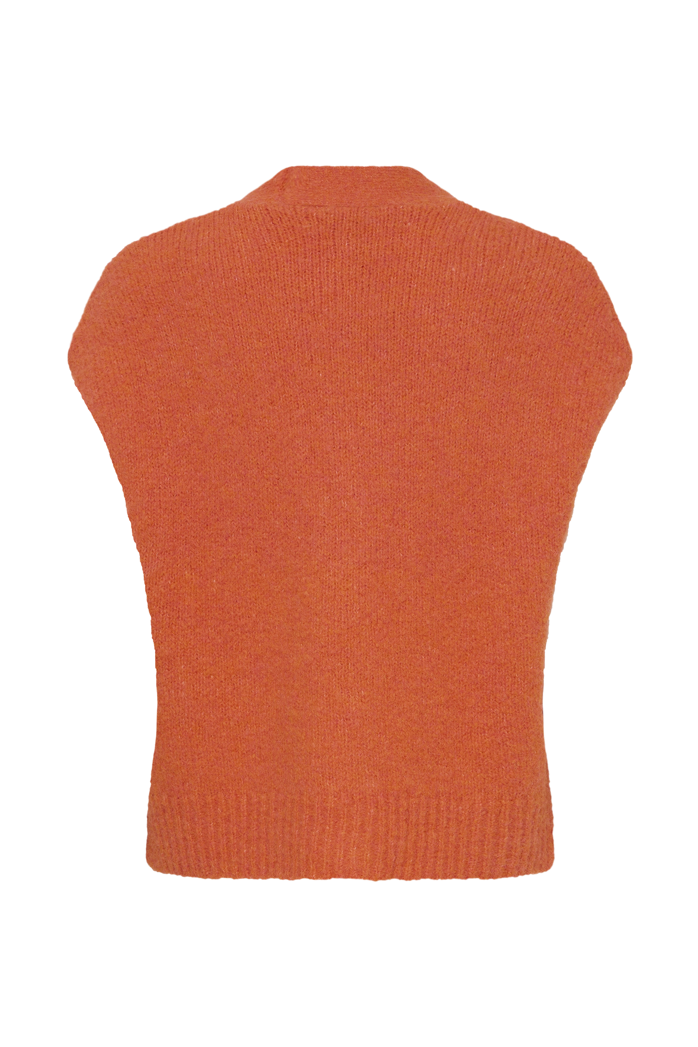 BYMILLERS BUTTON VEST Pureed Pumpkin Melange - 2