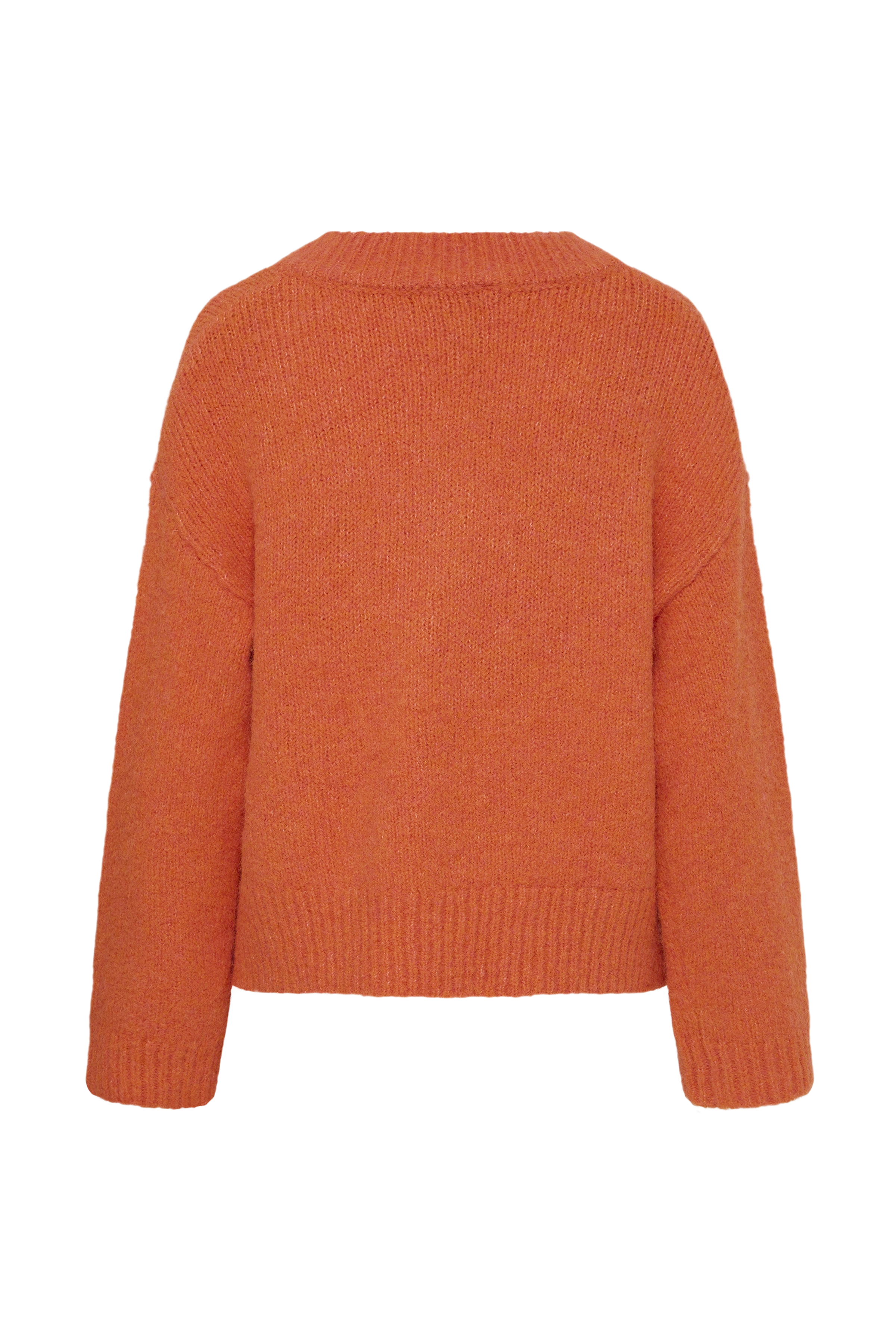 BYMILLERS LS V JUMPER Pureed Pumpkin Melange - 2