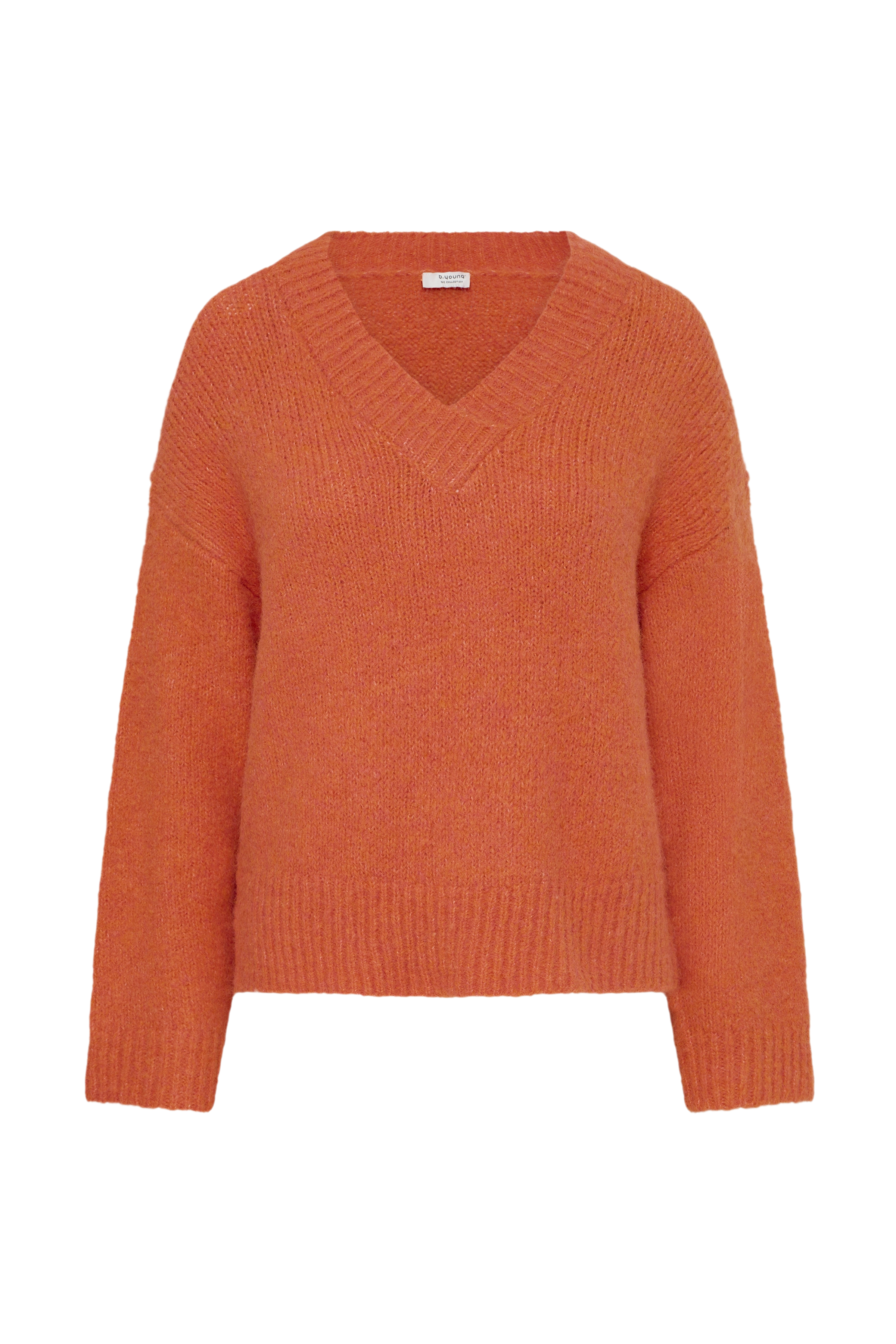 BYMILLERS LS V JUMPER Pureed Pumpkin Melange