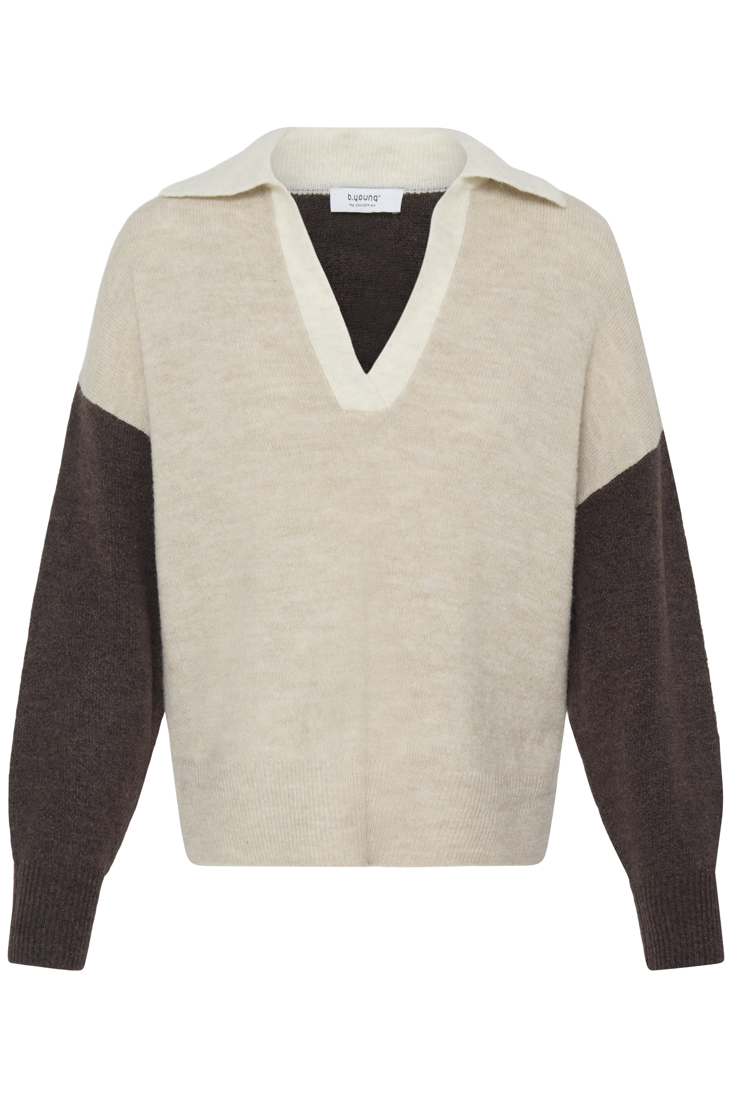 BYMONNA POLO JUMPER JAVA MEL. COLOR BLOCK