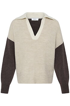 BYMONNA POLO JUMPER JAVA MEL. COLOR BLOCK