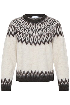 BYMILOU LS JUMPER BIRCH JAVA FAIR ISLAND